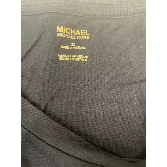 Michael Kors Black Tee 3X – Classic Crewneck, Plus Size, EUC - Picture 5 of 6
